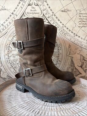Milwaukee Leather Motorcycle Boots Brown Women’s 8.5 EU 40